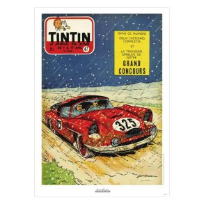 J. Graton & Le Journal Tintin 1957 N�47 Plakat - 50 x 70 cm