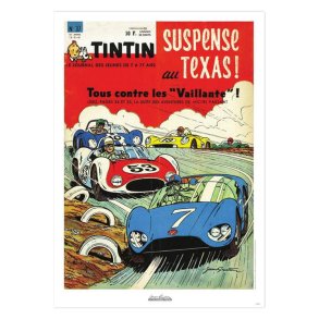 J. Graton & Le Journal Tintin 1961 N�37 Plakat - 50 x 70 cm