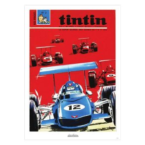 J. Graton & Le Journal Tintin 1969 N�02 Plakat - 50 x 70 cm