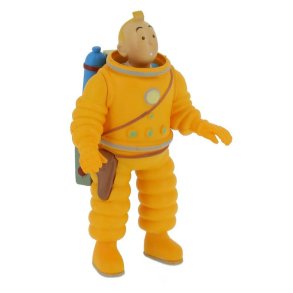 Tintin Figur - Tintin i rumdragt 