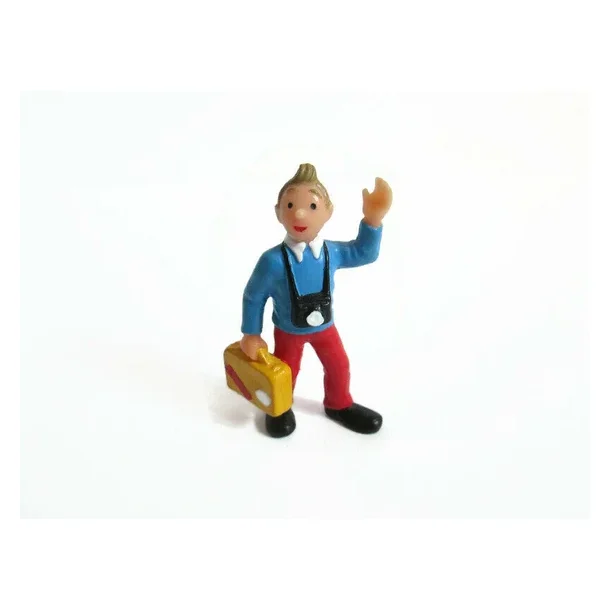 Tintin Figur Rejsende Med Kamera