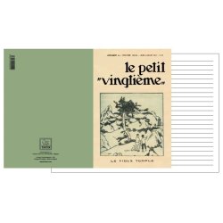 Tintin Notesbog - Le Petit Vingti�me - Det Gamle Tempel / Den Bl� Lotus - Stor