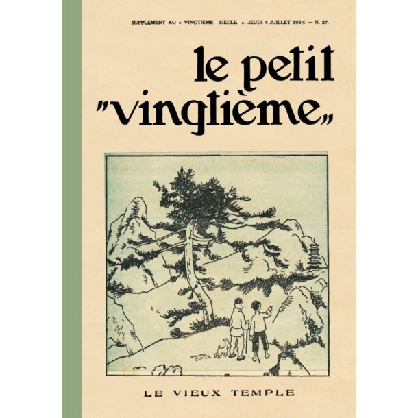 Tintin Notesbog - Le Petit Vingti�me - Det Gamle Tempel / Den Bl� Lotus - Stor