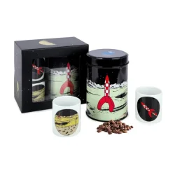 Tintin Gave �ske - 2 Kopper &amp; Kaffed�se 200g Kaffe 