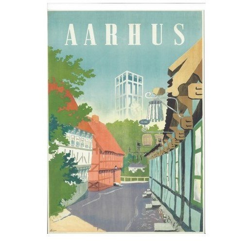 Aarhus plakat - Den gamle - cm