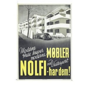Retro Vintage Plakat - Nolfi mbler, Holger Lauersen - 62x85 cm