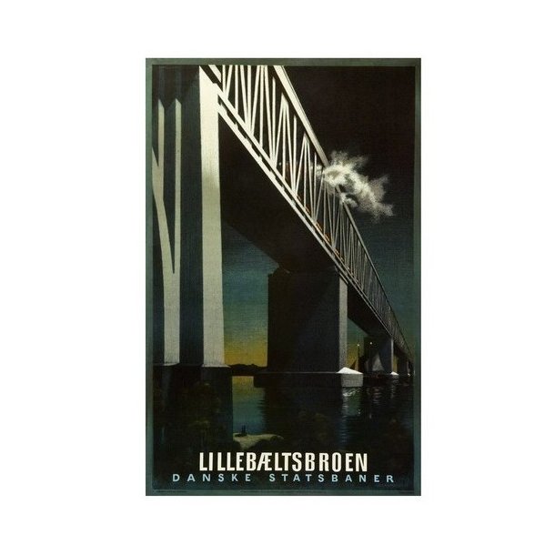 Retro Plakat - Lillebltsbroen - 62x100cm