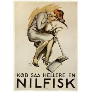 Retro Vintage Plakat - Kb Saa Hellere En Nilfisk, Arne Ungermann - 70x100cm