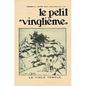 Tintin Plakat - Le Petit Vingtime n27 - Tintin Og Tchang - Den Bl Lotus