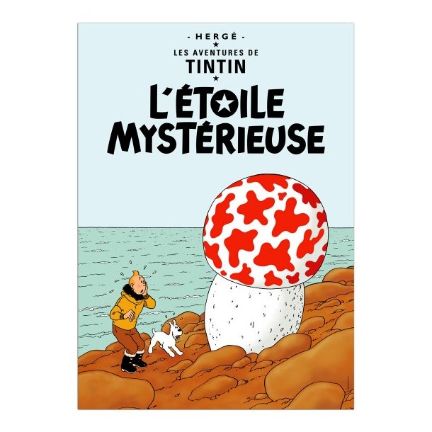 Tintin Postkort - Den Mystiske Stjerne