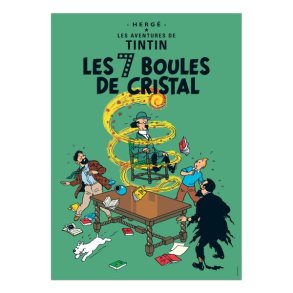 Tintin Postkort - De 7 Krystalkugler
