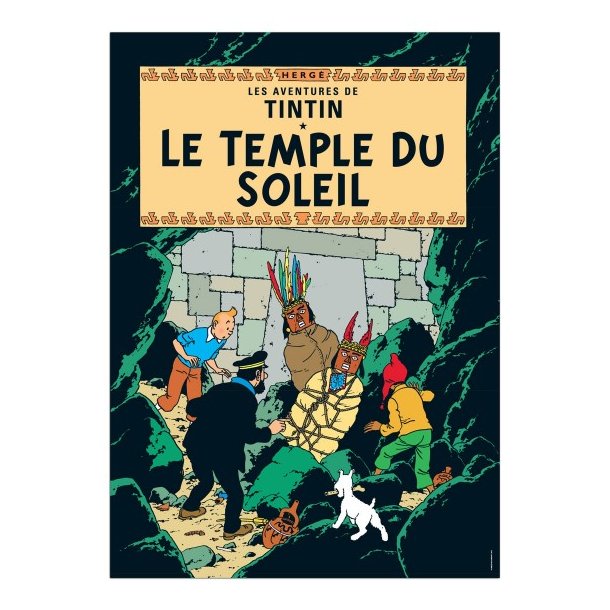 Tintin Plakat - Soltemplet