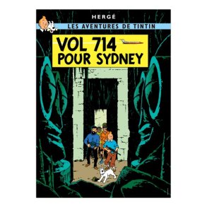 Tintin Postkort - Rute 714 til Sydney