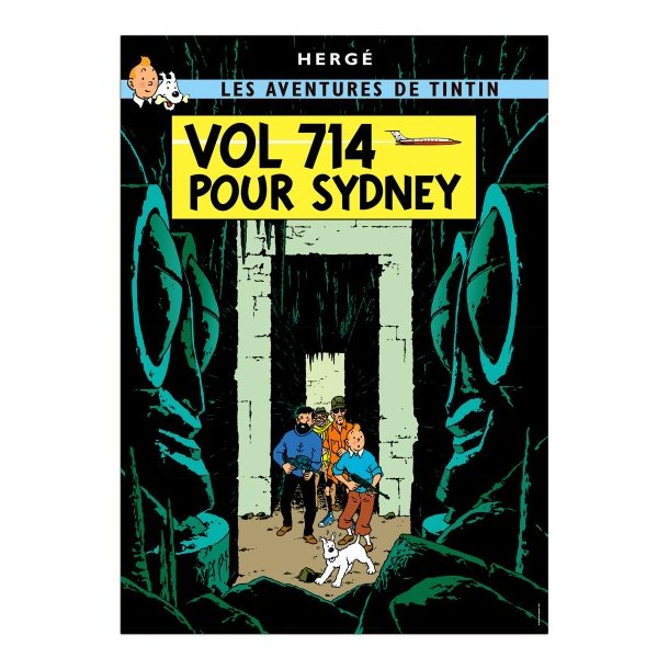 Tintin Postkort - Rute 714 til Sydney