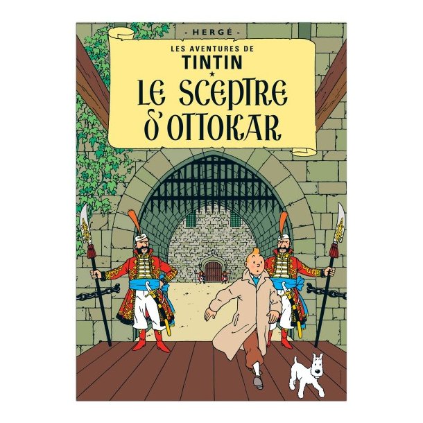 Tintin Postkort - Ottokars Scepter