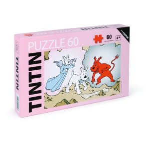 Tintin Puslespil - Terry Med Engel Og Djvel, 60 Brikker