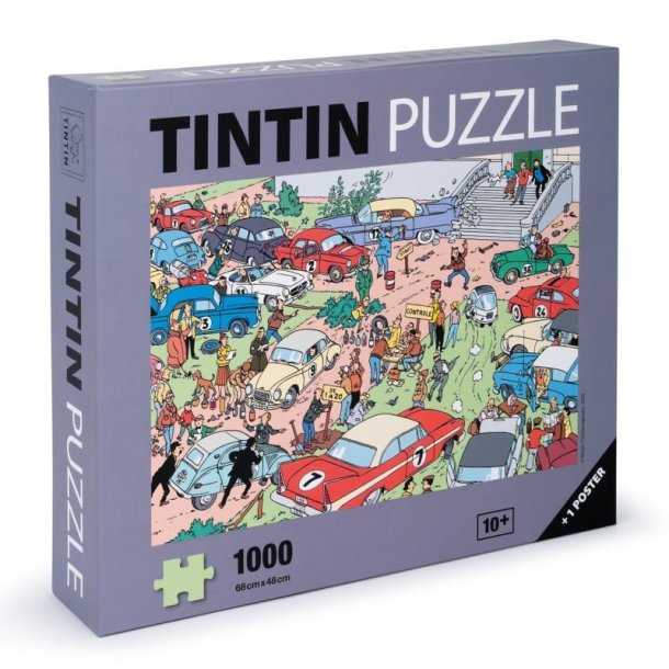 Tintin Puslespil - Bjvermose Afholder Rally, 1000 Brikker
