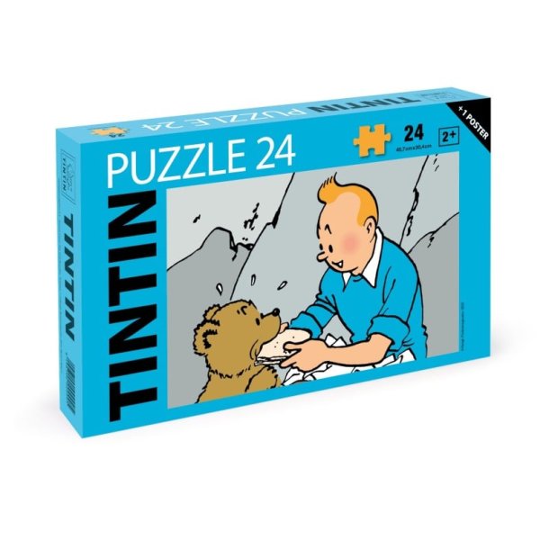 Tintin Puslespil - Tintin Og Bjrneunge, 24 Brikker
