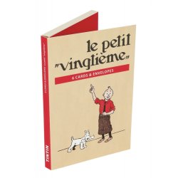 Tintin Postkort Bog - 6 stk "Le Petit Vingtieme" m/konvolutter