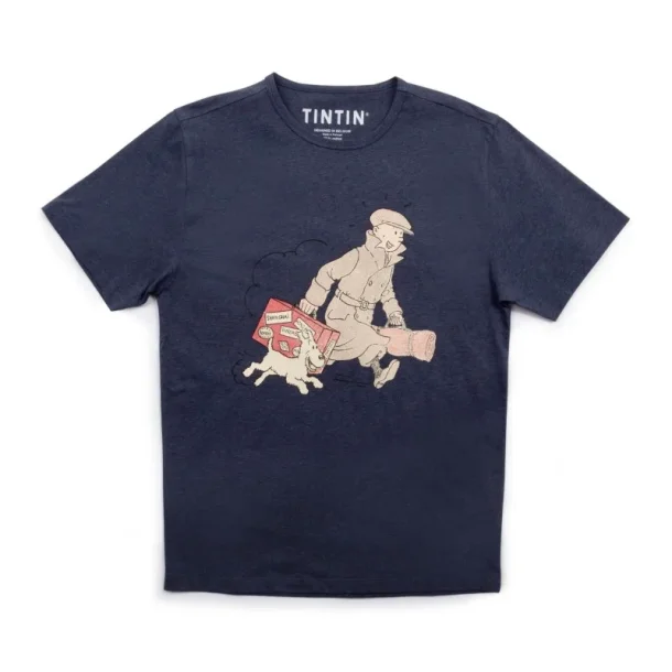 Tintin T-Shirt - Tintin &amp; Terry Ankommer - M�rkebl�