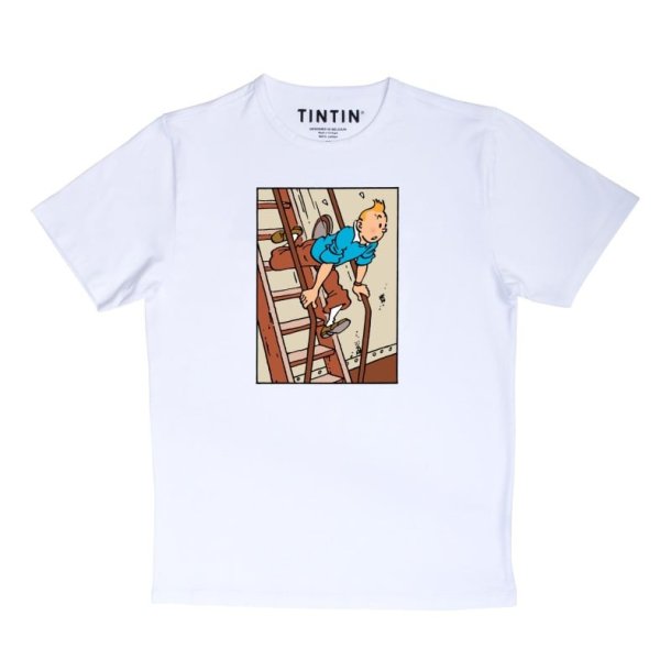 Tintin T-Shirt - Tintin På Trappe