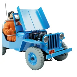 Tintin Bil - Bl� Jeep, Mission Til M�nen - Skala 1:8