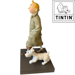 Tintin I Trenchcoat Og Terry - 60cm Hj Statue