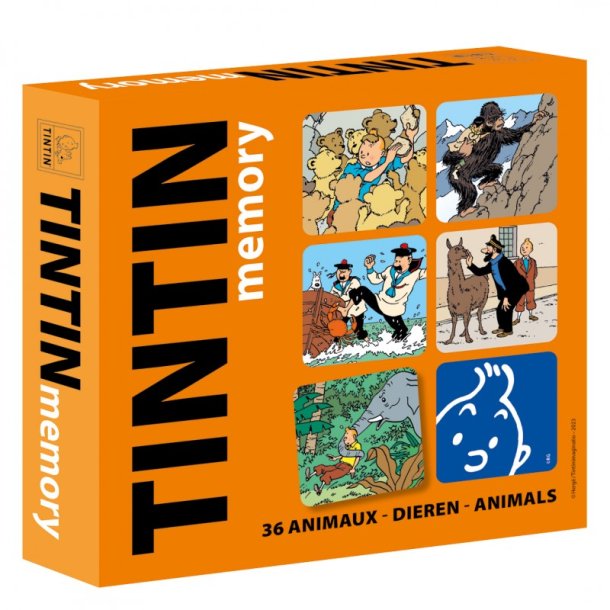 Tintin Vendespil 36 Brikker - Scenarier Med Dyr