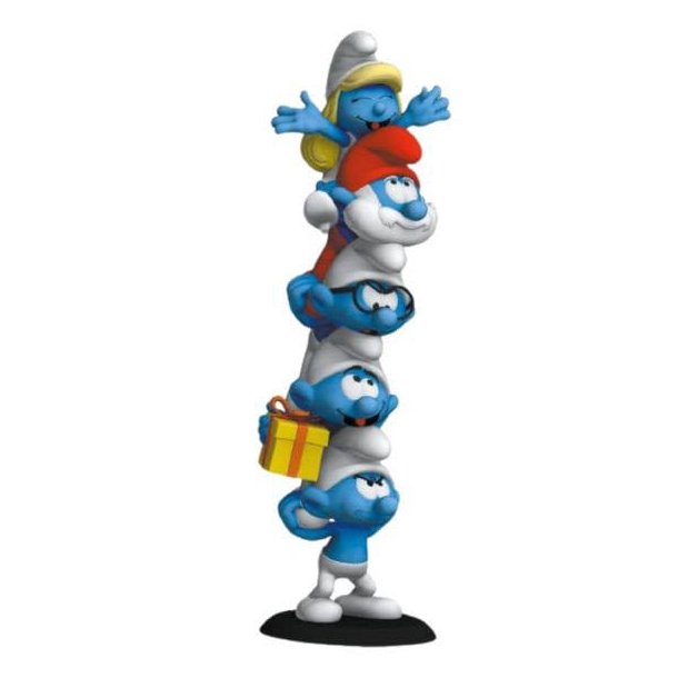 The Smurfs Statue Smurfs Column Polychrome Edition 35 cm