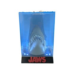 Jaws 3D Poster PVC Figure 50th Anniversary Med Lys - 26 cm