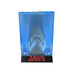 Jaws 3D Poster PVC Figure 50th Anniversary Med Lys - 26 cm